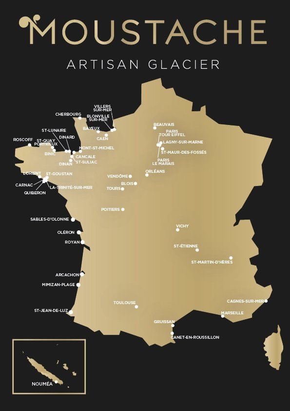 Carte du réseau glacier Moustache